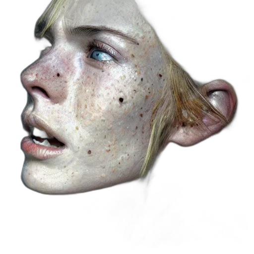 face, mask, creature, staff, 3d render, photorealistic, concept art, fantasy art transparent PNG cut-out