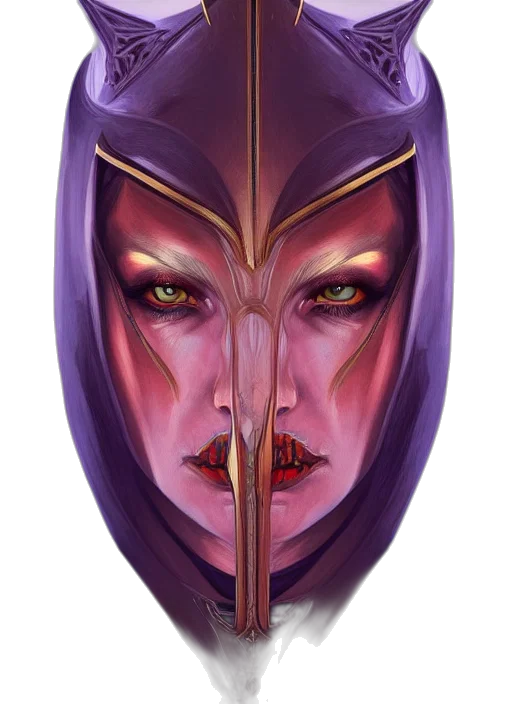 mask, face, crown, sword, fantasy art, concept art, comic book art, pixel art transparent PNG cut-out