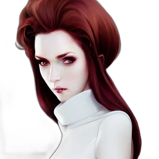 face, robot, fantasy art, photorealistic, concept art, comic book art, red, dark transparent PNG cut-out