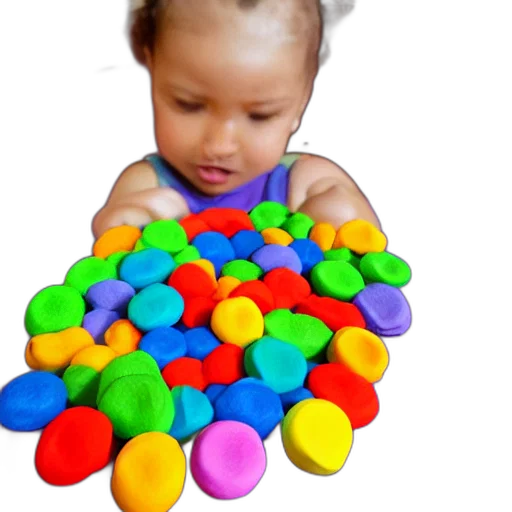 3d render, photorealistic, play, doh transparent PNG cut-out
