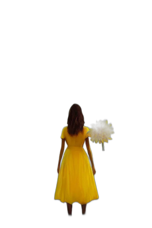 dress, crown, flower, umbrella, 3d render, concept art, pixel art, photorealistic transparent PNG cut-out