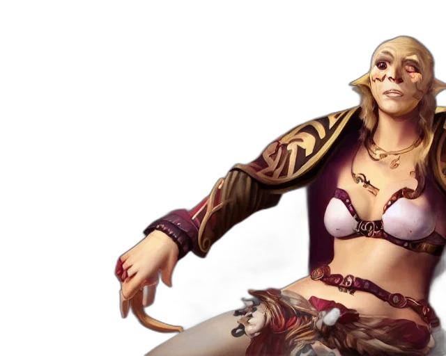 fantasy art, concept art, 3d render, photorealistic transparent PNG cut-out