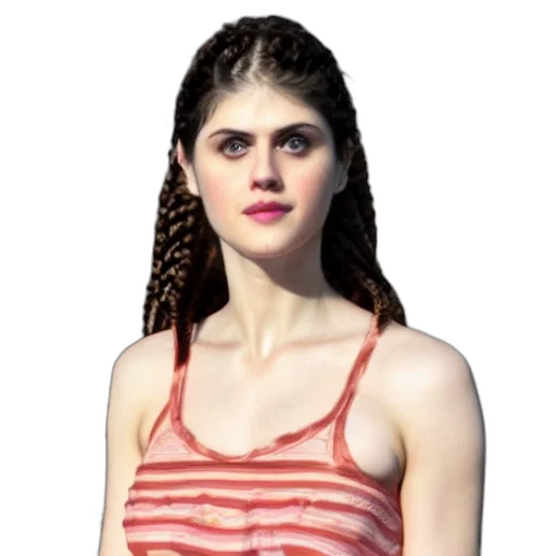 dress, hair, jewelry, face transparent PNG cut-out