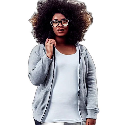 jacket, hair, dress, staff transparent PNG cut-out