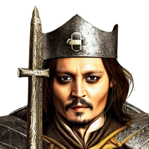 sword, face, staff, crown transparent PNG cut-out