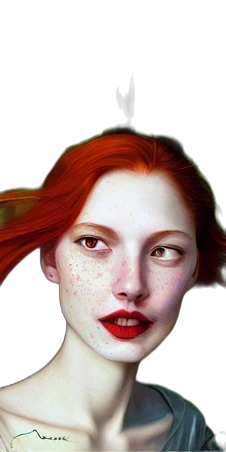 face, mask, hair, jewelry, photorealistic, fantasy art, concept art, oil painting transparent PNG cut-out