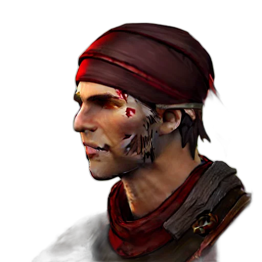 face, staff, hat, weapon, concept art, photorealistic, 3d render, fantasy art transparent PNG cut-out
