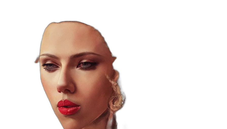 face, crown, hair, hat, photorealistic, 3d render, concept art, oil painting transparent PNG cut-out