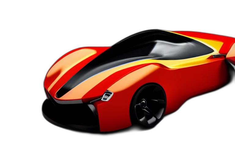 car, 3d render, concept art, photorealistic, sports, concept, design, based transparent PNG cut-out