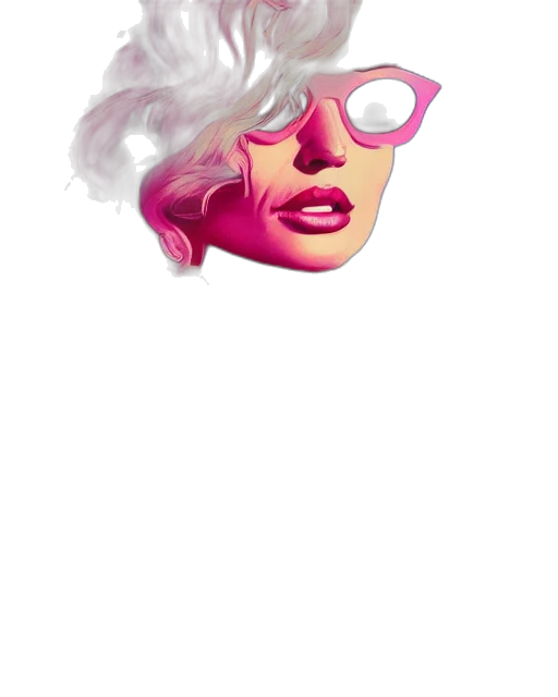 mask, face, concept art, vaporwave transparent PNG cut-out