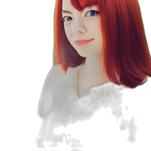 face, robot, dress, hair, photorealistic, watercolor, oil painting, fantasy art transparent PNG cut-out