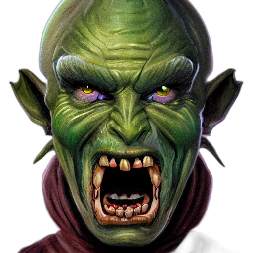 face, mask, creature, photorealistic transparent PNG cut-out