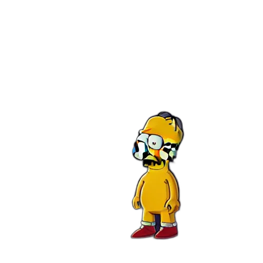 creature, hat, staff, jacket, pixel art, cartoon, concept art, 3d render transparent PNG cut-out