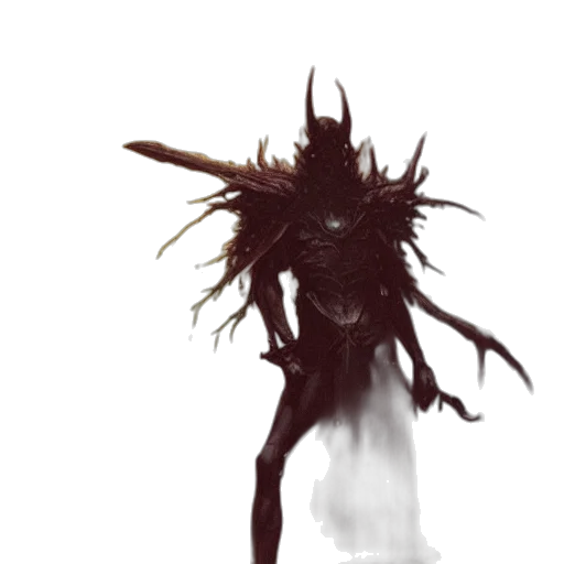mask, creature, hair, staff transparent PNG cut-out