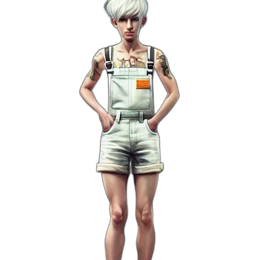 dress, staff, concept art, cyberpunk, fantasy art, 3d render, earth tones, monochrome transparent PNG cut-out