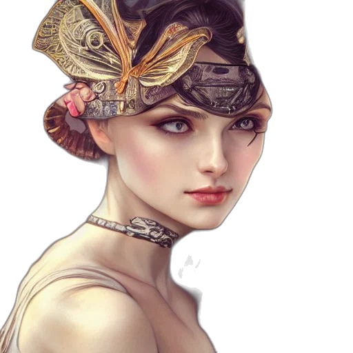 crown, hat, jewelry, face transparent PNG cut-out