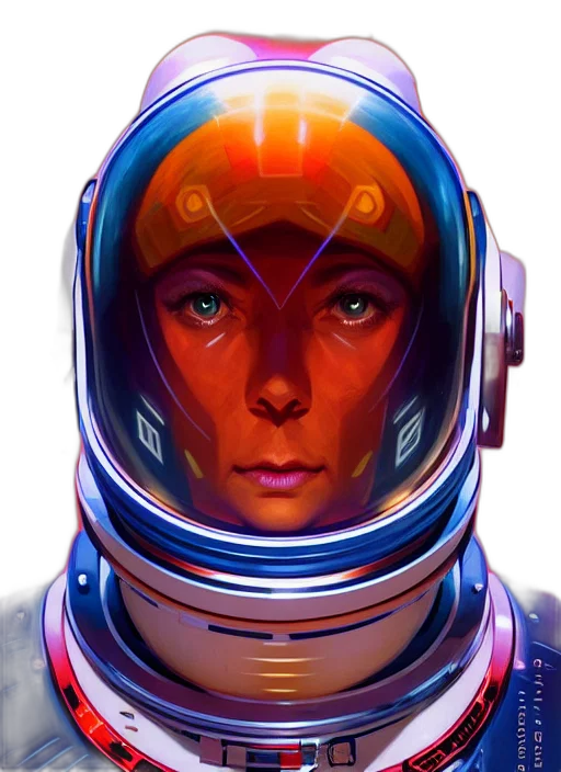 robot, face, mask, concept art, comic book art, fantasy art, pixel art, outer space transparent PNG cut-out