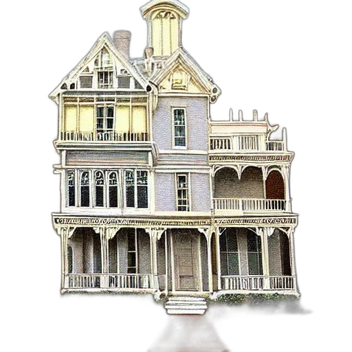 building, furniture, jewelry, 3d render transparent PNG cut-out