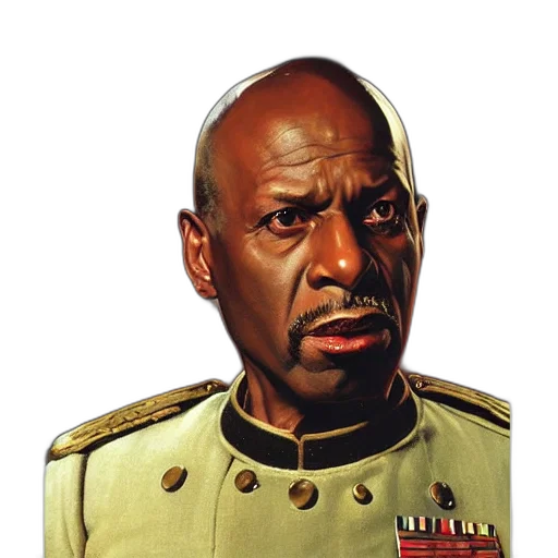 face, staff, jacket, crown, photorealistic, concept art, comic book art, cartoon transparent PNG cut-out