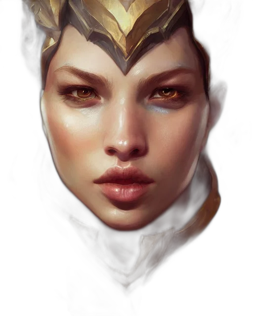face, mask, crown, jewelry, fantasy art, concept art, photorealistic, comic book art transparent PNG cut-out