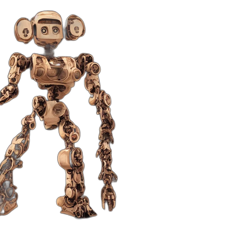 robot, jewelry, 3d render, concept art transparent PNG cut-out