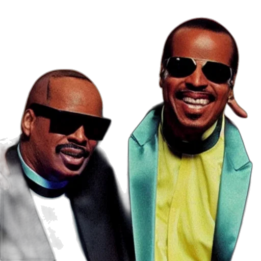 stevie, wonder, without, glasses transparent PNG cut-out