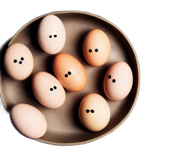 food, 3d render, eggs, happy transparent PNG cut-out