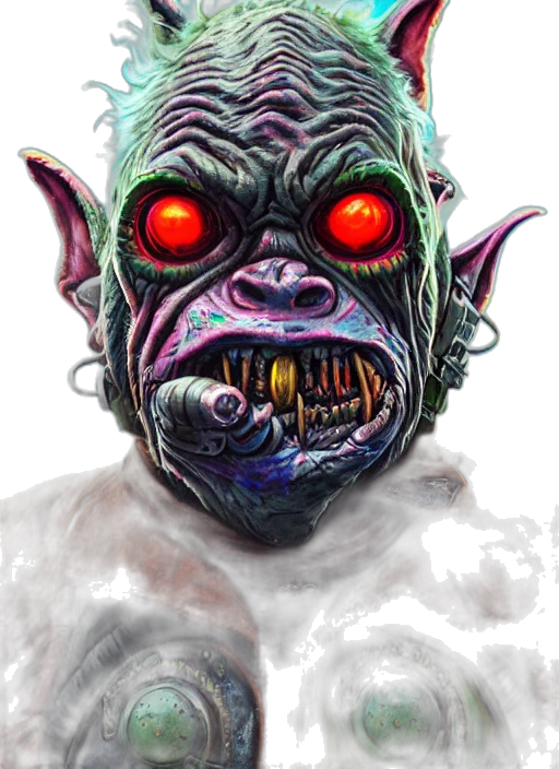 mask, creature, face, staff transparent PNG cut-out
