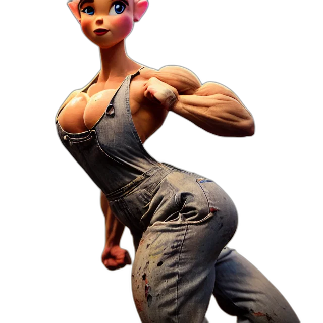 dress, weapon, animal, creature, concept art, 3d render, cartoon, fantasy art transparent PNG cut-out