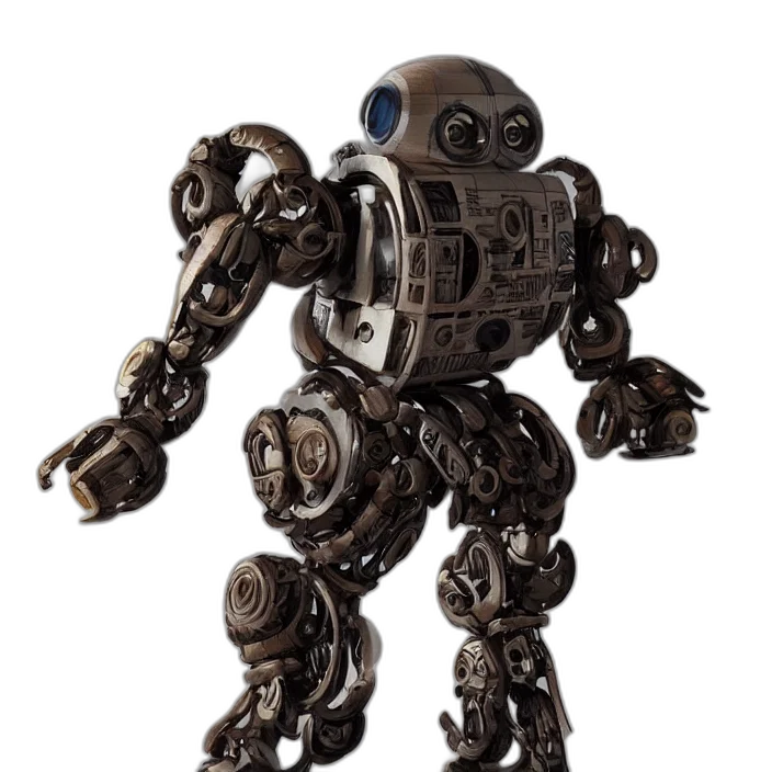 robot, weapon, creature, staff transparent PNG cut-out