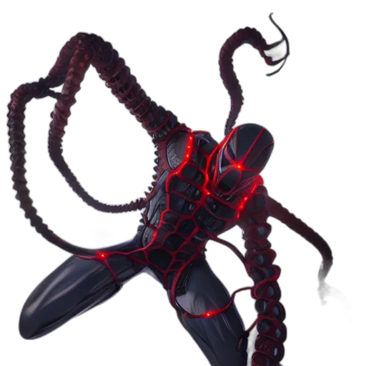 creature, hair, shoes, weapon, concept art, 3d render, photorealistic, still transparent PNG cut-out