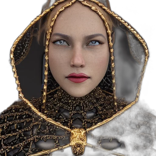 face, crown, jewelry, robot transparent PNG cut-out