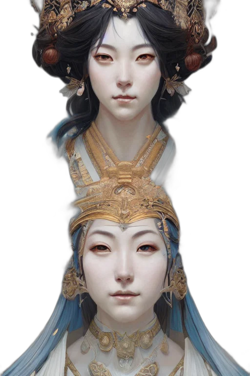 crown, mask, face, jewelry, concept art, fantasy art, photorealistic, 3d render transparent PNG cut-out