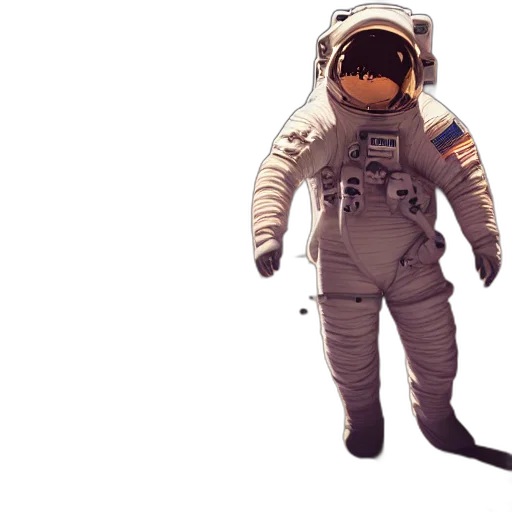 jacket, concept art, 3d render, outer space transparent PNG cut-out