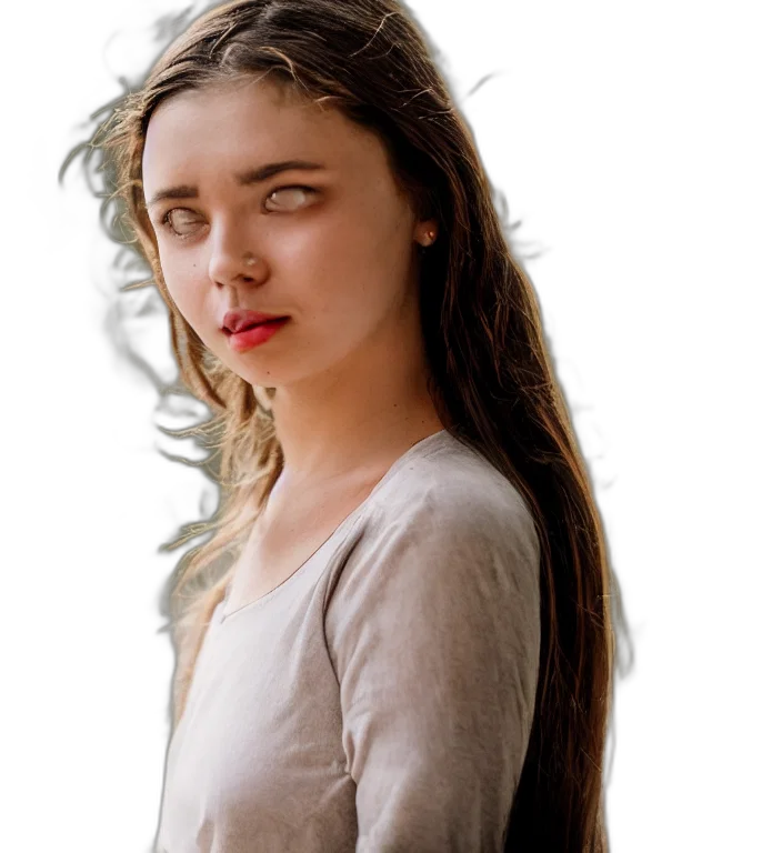 face, hair, dress, dragon, photorealistic, concept art, fantasy art, oil painting transparent PNG cut-out