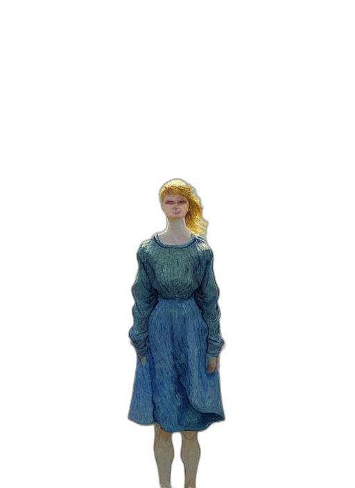 dress, staff, crown, jewelry transparent PNG cut-out