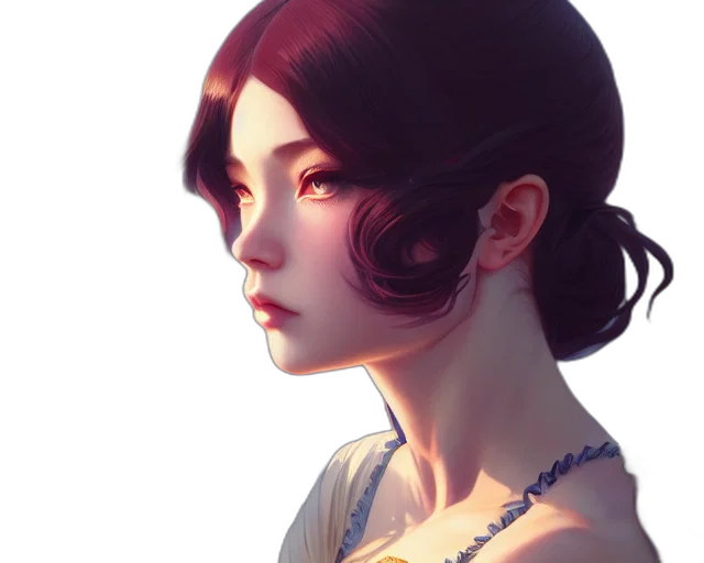 face, crown, dress, staff, fantasy art, photorealistic, concept art, 3d render transparent PNG cut-out