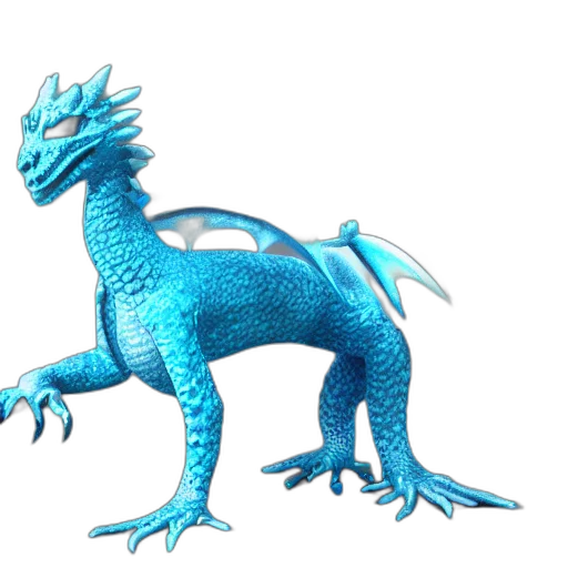 dragon, animal, creature, staff transparent PNG cut-out