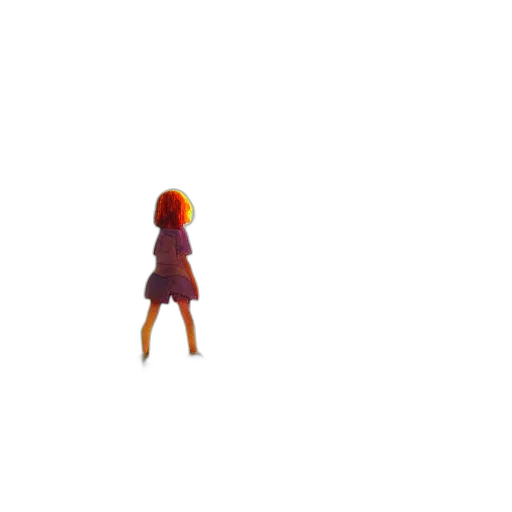 dress, robot, hair, creature transparent PNG cut-out