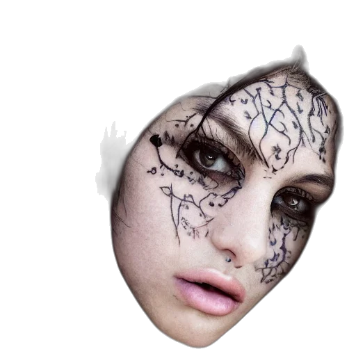 mask, face, creature, crown transparent PNG cut-out