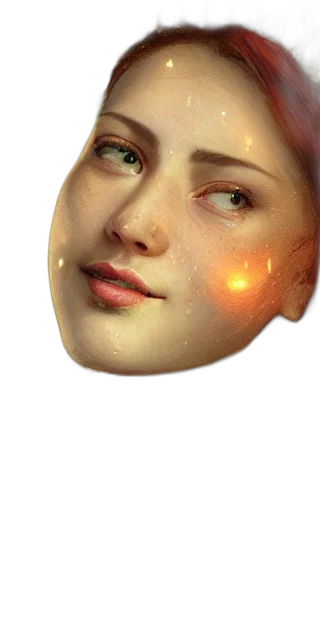 face, mask, robot, jewelry, photorealistic, 3d render, concept art, fantasy art transparent PNG cut-out