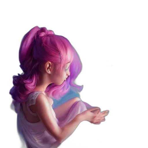 hair, dress, face, mask transparent PNG cut-out