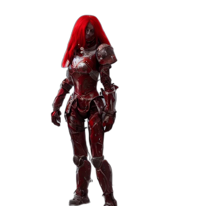 robot, weapon, 3d render, concept art transparent PNG cut-out