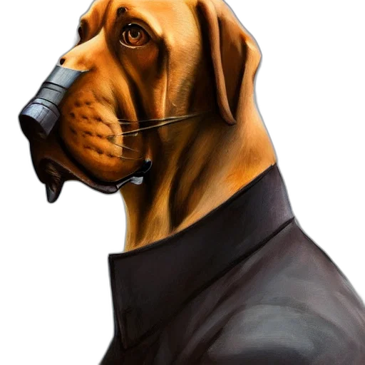 mask, staff, animal, photorealistic transparent PNG cut-out