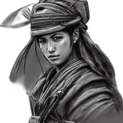 face, staff, hat, photorealistic transparent PNG cut-out