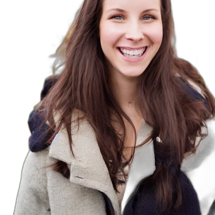 jacket, face, staff, hair transparent PNG cut-out