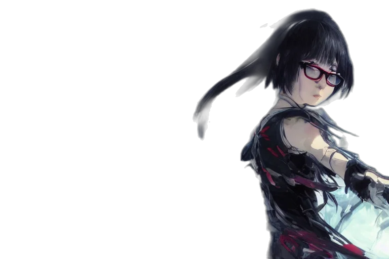 concept art, anime, cyberpunk, comic book art, dark, red, concept, art transparent PNG cut-out