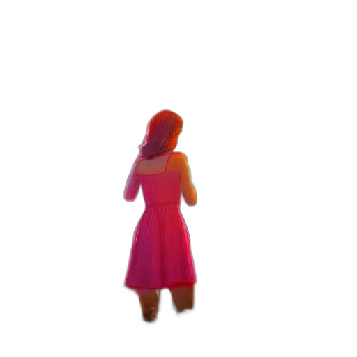 dress, staff, robot, creature transparent PNG cut-out