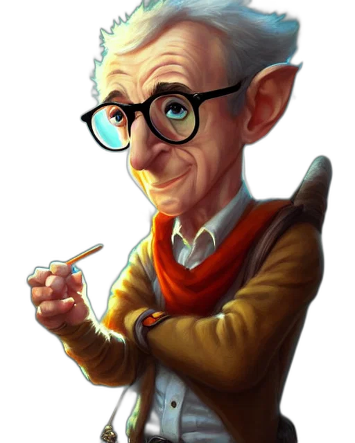 staff, face, concept art, cartoon, fantasy art, comic book art, cute, little transparent PNG cut-out