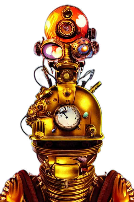 robot, staff, jewelry, concept art transparent PNG cut-out